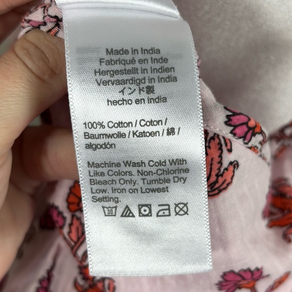 JCrew Soft Gauze Cotton Tiered Beach Dress Size XL - Picture 6 of 6